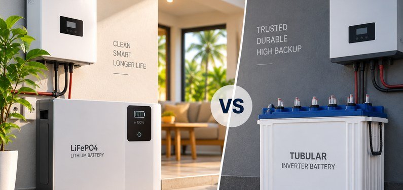 Lithium vs Tubular Inverter Battery: Which Should You Buy?